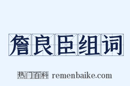 詹良臣组词是什么意思的图片